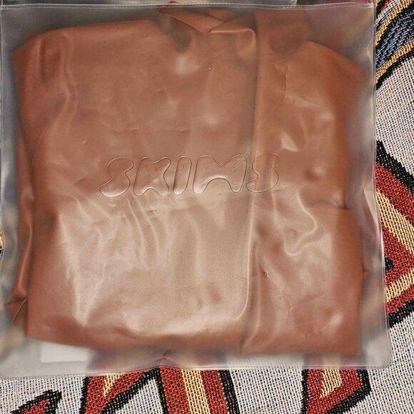 SKIMS Latex Long Sleeve Dress - Bronze - Medium - Picture 3 of 7